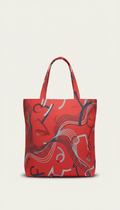 Chorus Red Canvas Tote Lyric Print