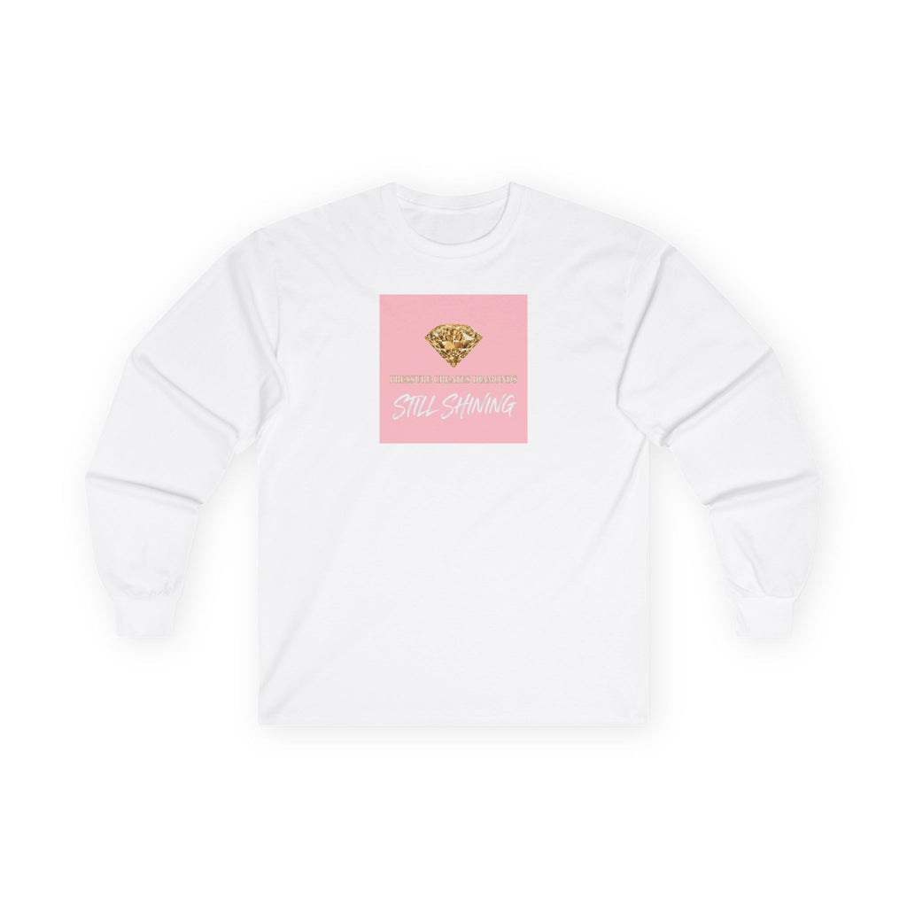 Long Sleeve Tee — 'Still Shining' Gold Diamond Graphic - The LW Shop