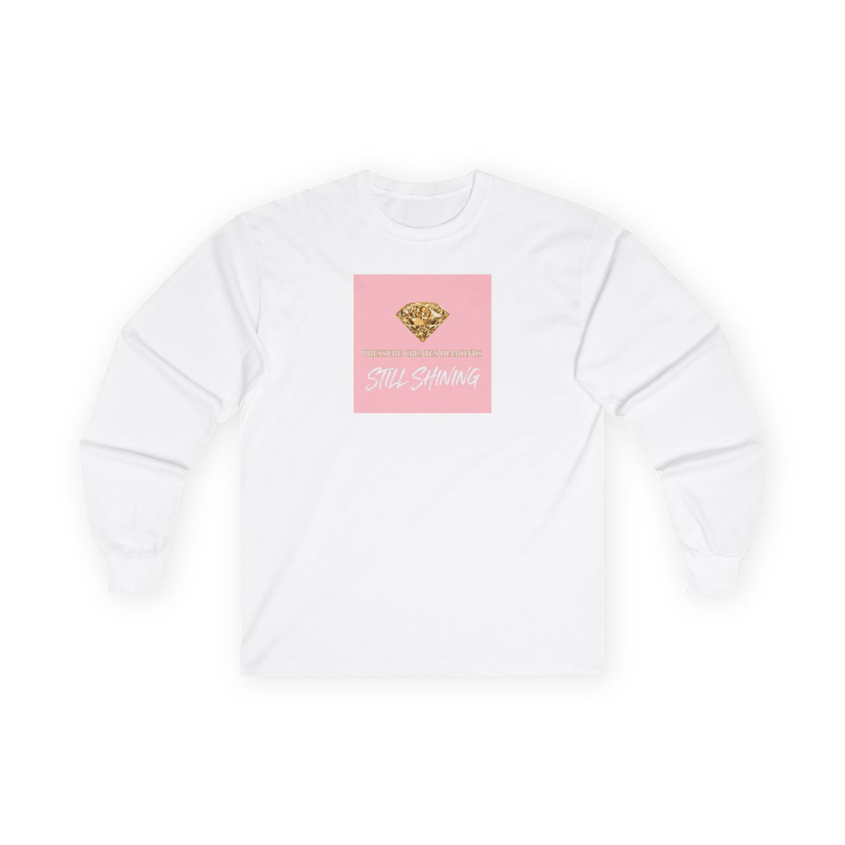 Long Sleeve Tee — 'Still Shining' Gold Diamond Graphic - The LW Shop