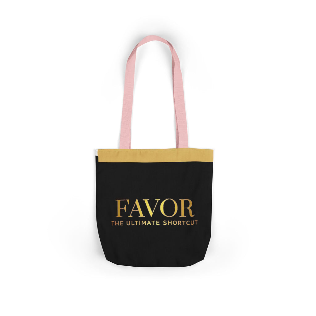 Favor Canvas Tote Bag — "FAVOR: The Ultimate Shortcut" Gold-Accent Shopper - The LW Shop