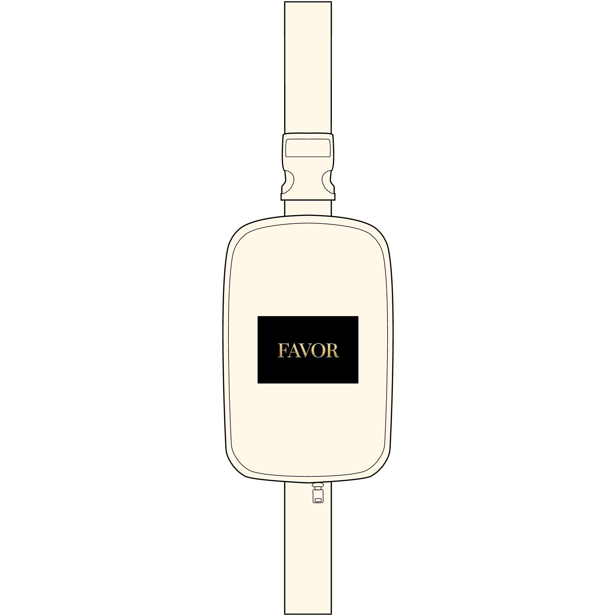 Favor Explorer Embroidered Sling Bag — Minimal 'FAVOR' Chest Patch Travel Crossbody - The LW Shop