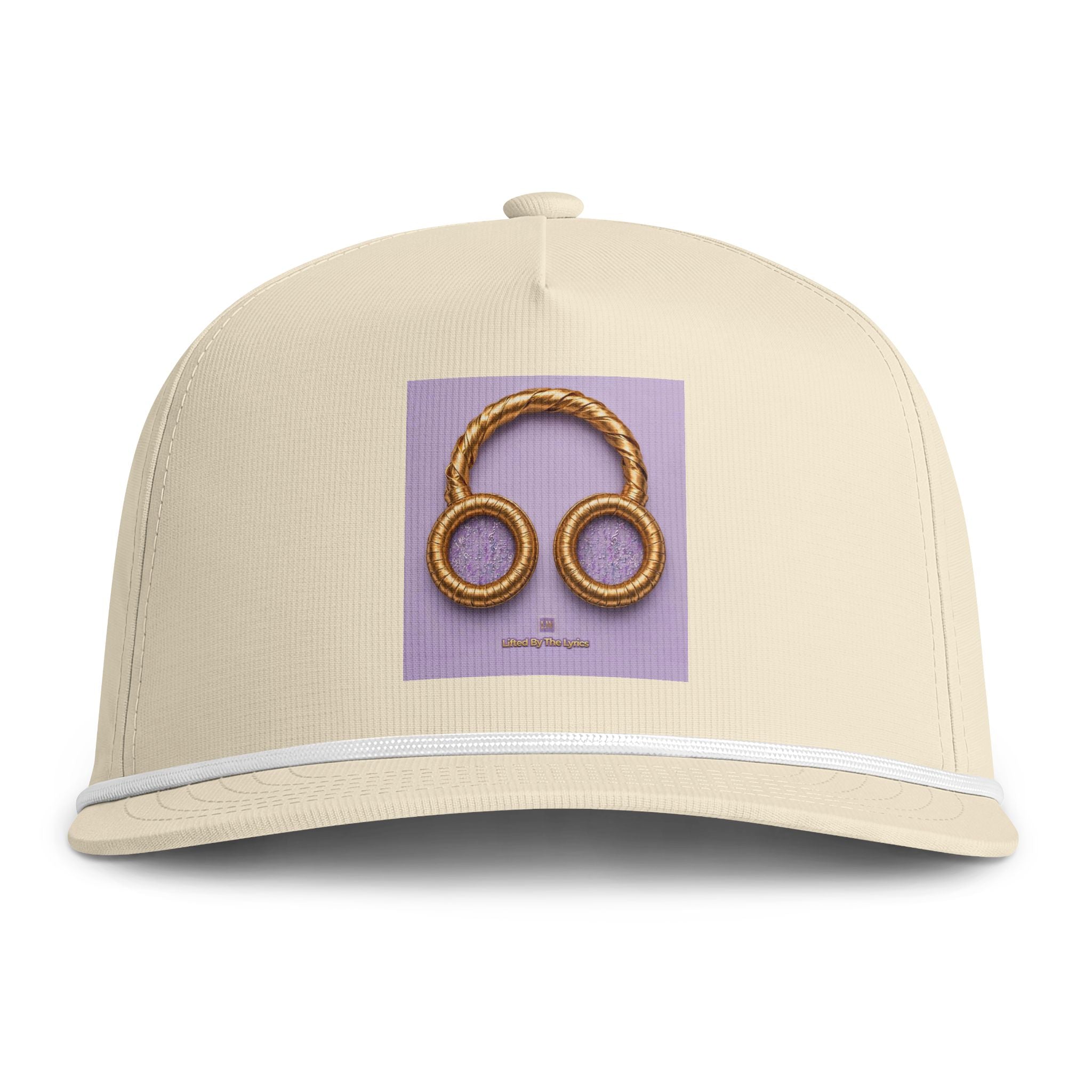 Headphone Sunwashed Rope Cap – Retro Rope Headphones Embroidered Baseball Hat