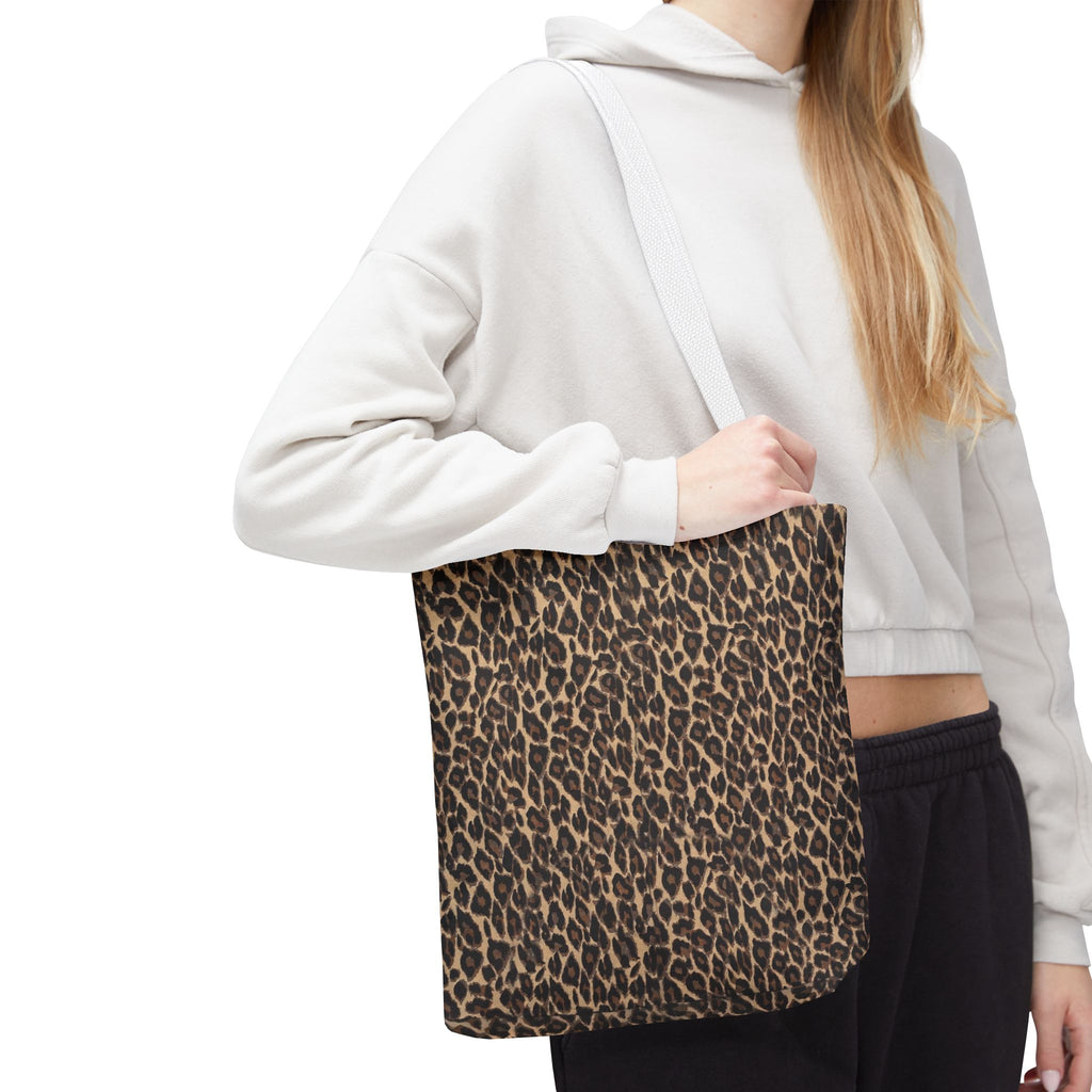 Leopard Print Tote Bag - All-Over-Print Fashion Shopper - The LW Shop