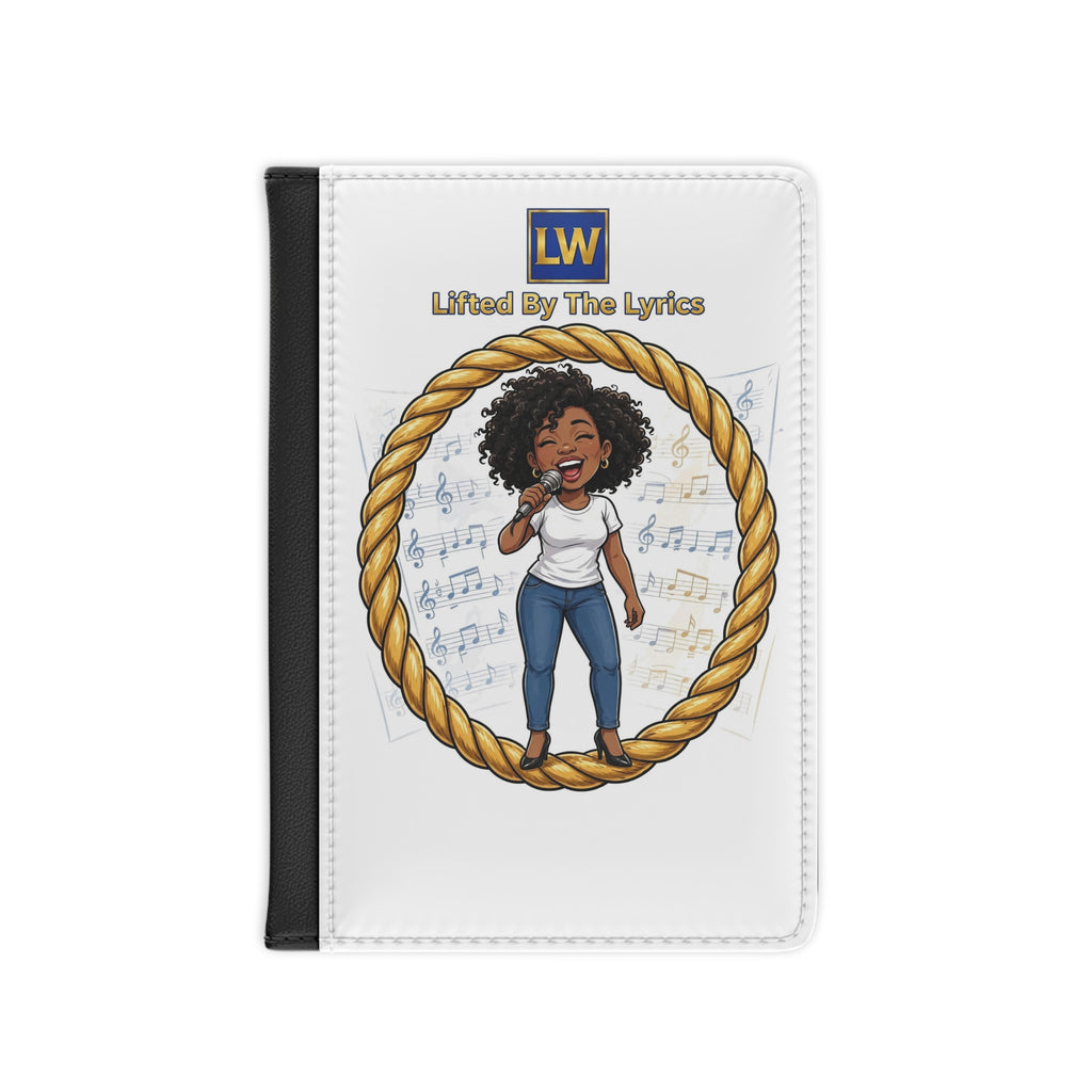 Passport Cover — 'Lifted By The Lyrics' Singer Illustration Travel Wallet