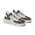 Taupe Color Leopard Print Mesh Sneakers for Women — Lightweight Athletic Streetwear - The LW Shop