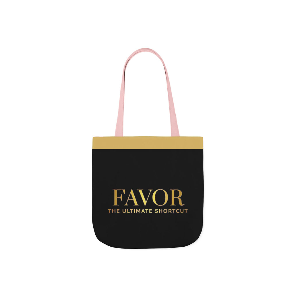 Favor Canvas Tote Bag — "FAVOR: The Ultimate Shortcut" Gold-Accent Shopper - The LW Shop