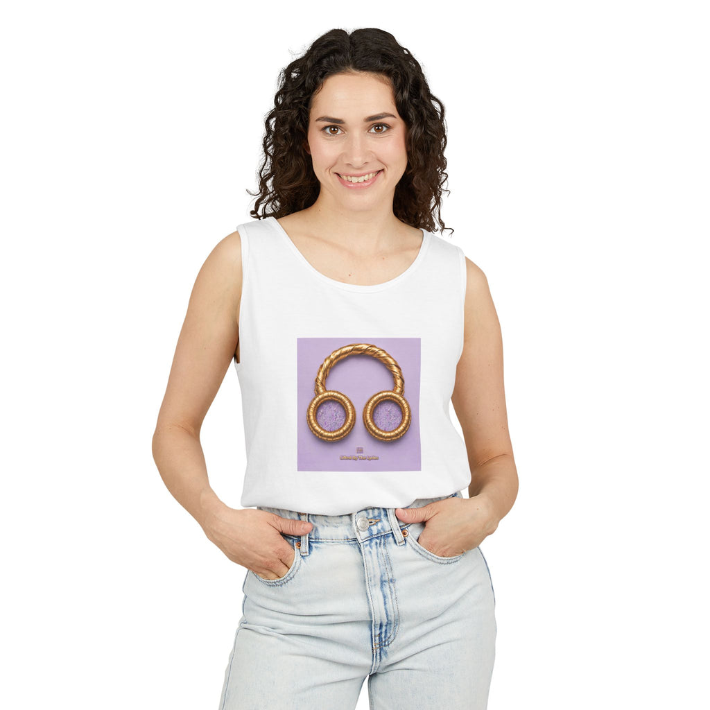 Pretzel Headphones Tank Top — Funky Foodie Graphic Tank