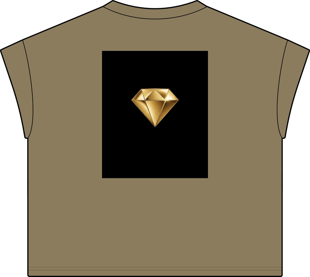 Women's Relaxed Tee — "Still Holding On" Gold Diamond Graphic - The LW Shop