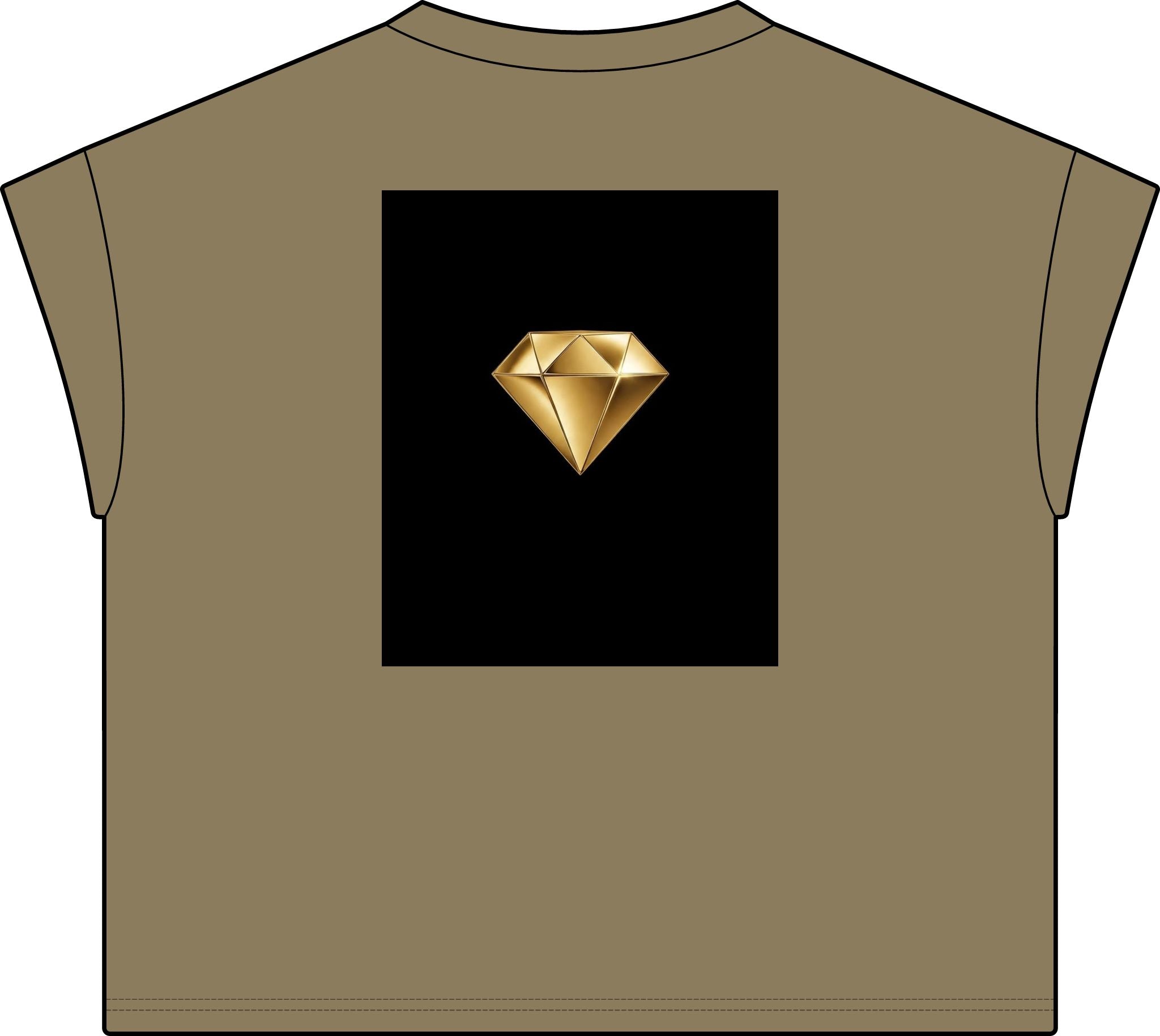 Women's Relaxed Tee — "Still Holding On" Gold Diamond Graphic - The LW Shop