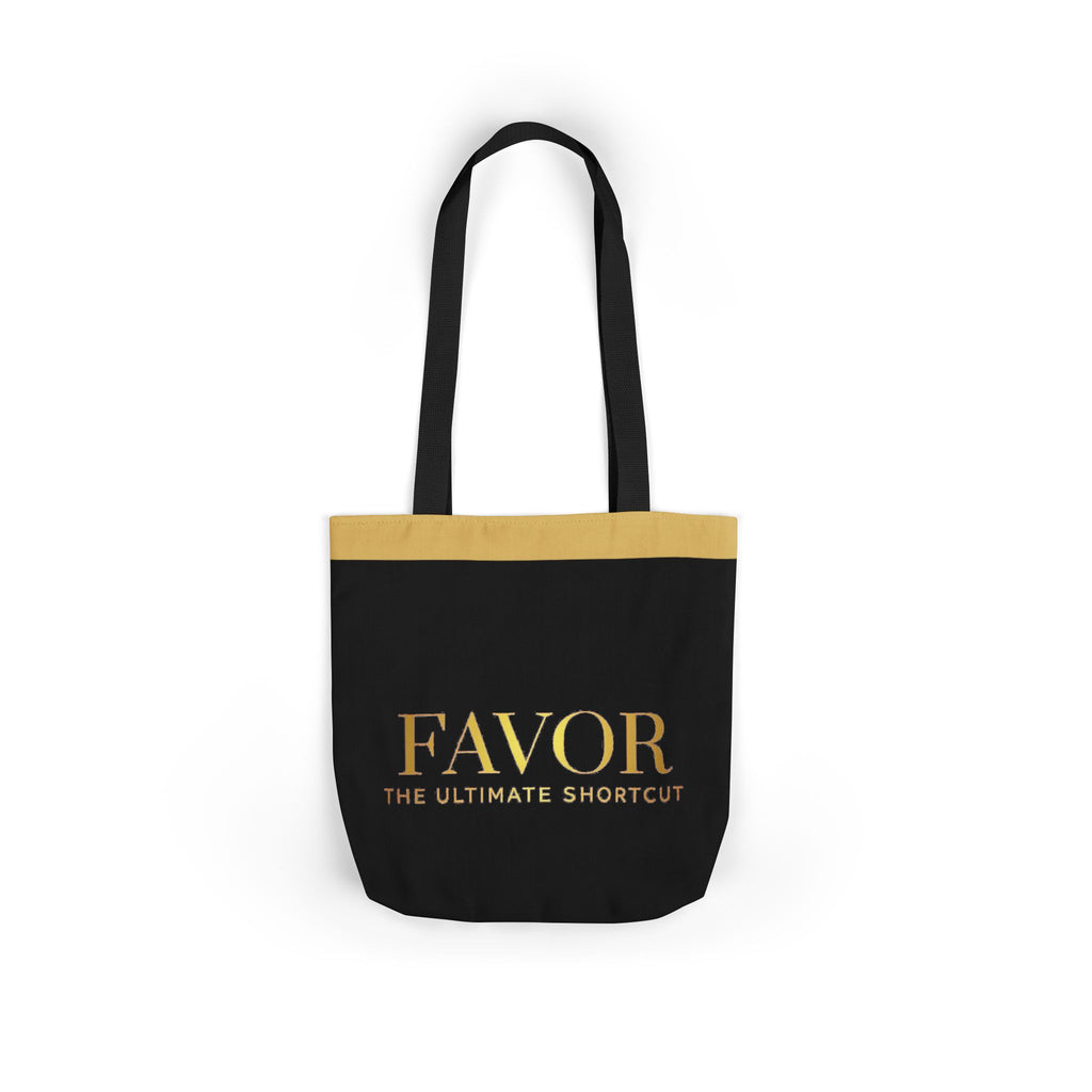 Favor Canvas Tote Bag — "FAVOR: The Ultimate Shortcut" Gold-Accent Shopper - The LW Shop