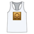 Gold Headphones Graphic Racerback Tank — Women's Music Lover Tank Top