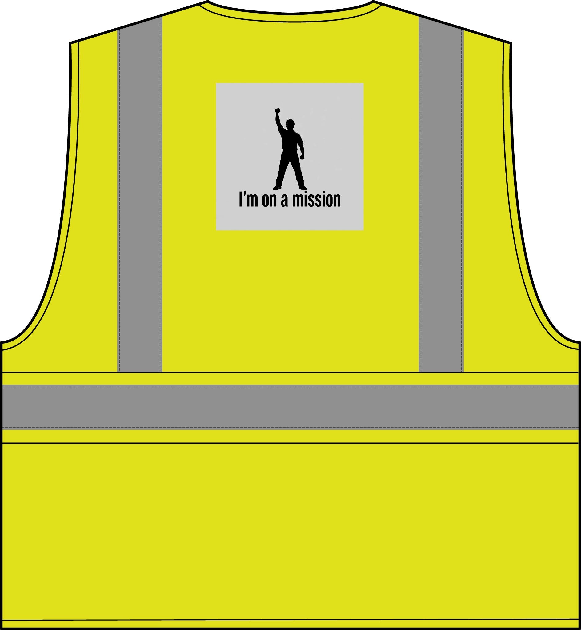 High-Visibility Safety Vest — "I'm on a mission" Reflective ANSI Class 2 - The LW Shop