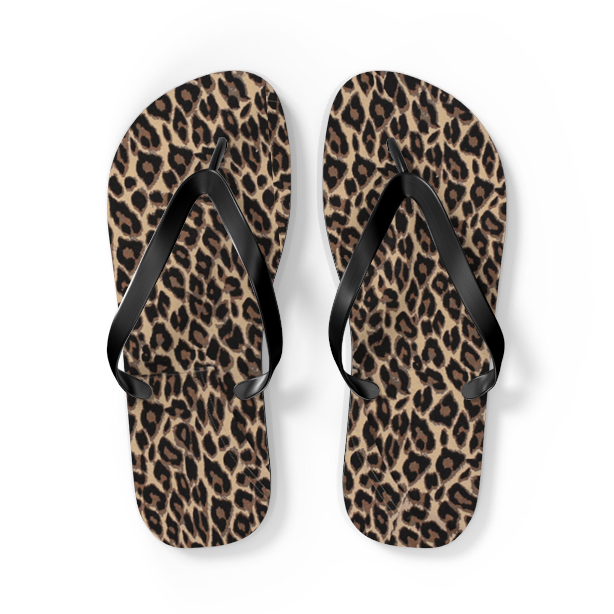 Leopard Print Flip Flops — Chic Animal Print Beach Sandals