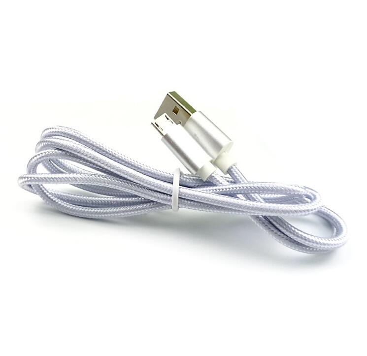 Compatible con Apple, cable de datos Android de nailon trenzado USB 2.0A de carga rápida de 123 metros para iPhone, Galaxy, Tpye C