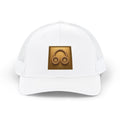 Gold Headphone designed Snapback Trucker Hat — Heart Hands Graphic Cap