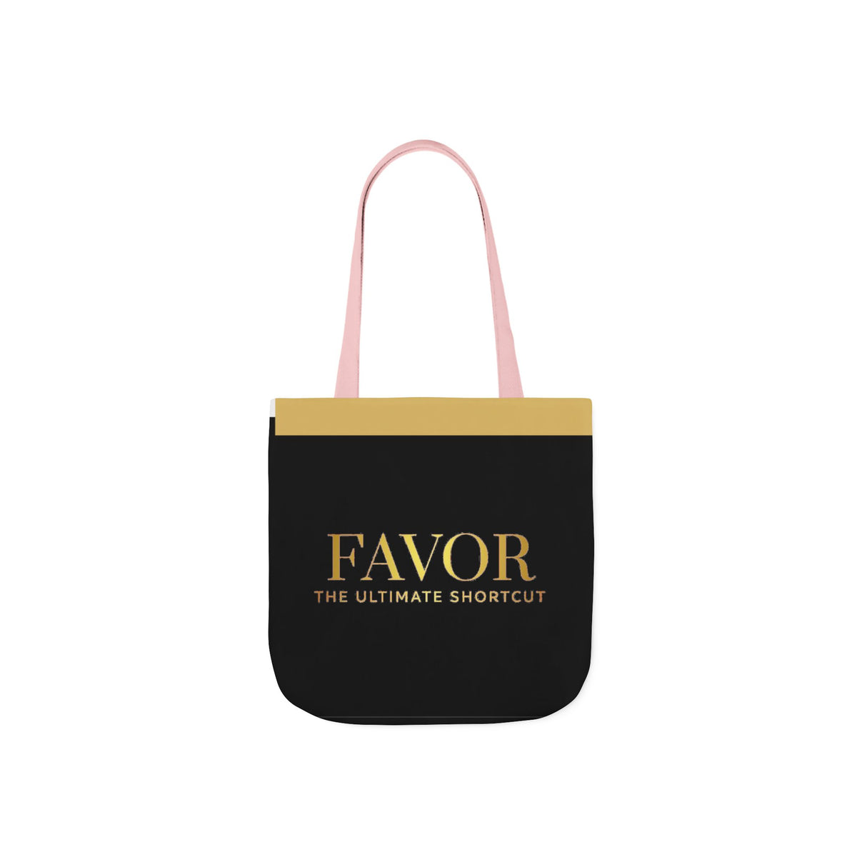 Favor Canvas Tote Bag — "FAVOR: The Ultimate Shortcut" Gold-Accent Shopper - The LW Shop