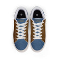 Standing On Buisness Leather Low-Top Sneakers — Brown & Denim Casual Women’s Shoes - The LW Shop