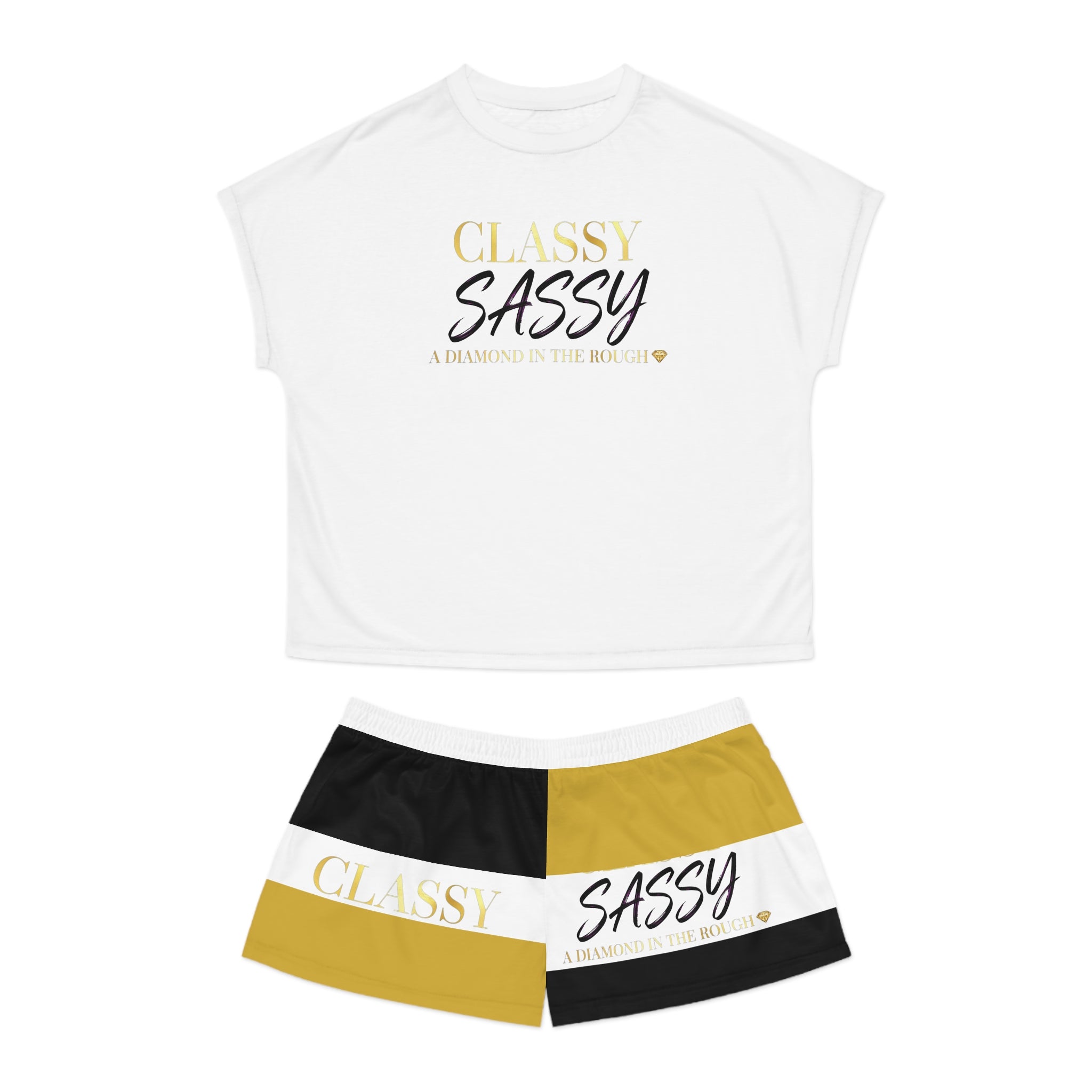 Women's Short Pajama Classy & Sassy Set (AOP) - The LW Shop