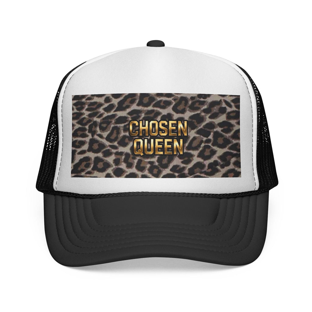 Chosen Queen Leopard Trucker Hat — Women's Bold Animal Print Cap - The LW Shop