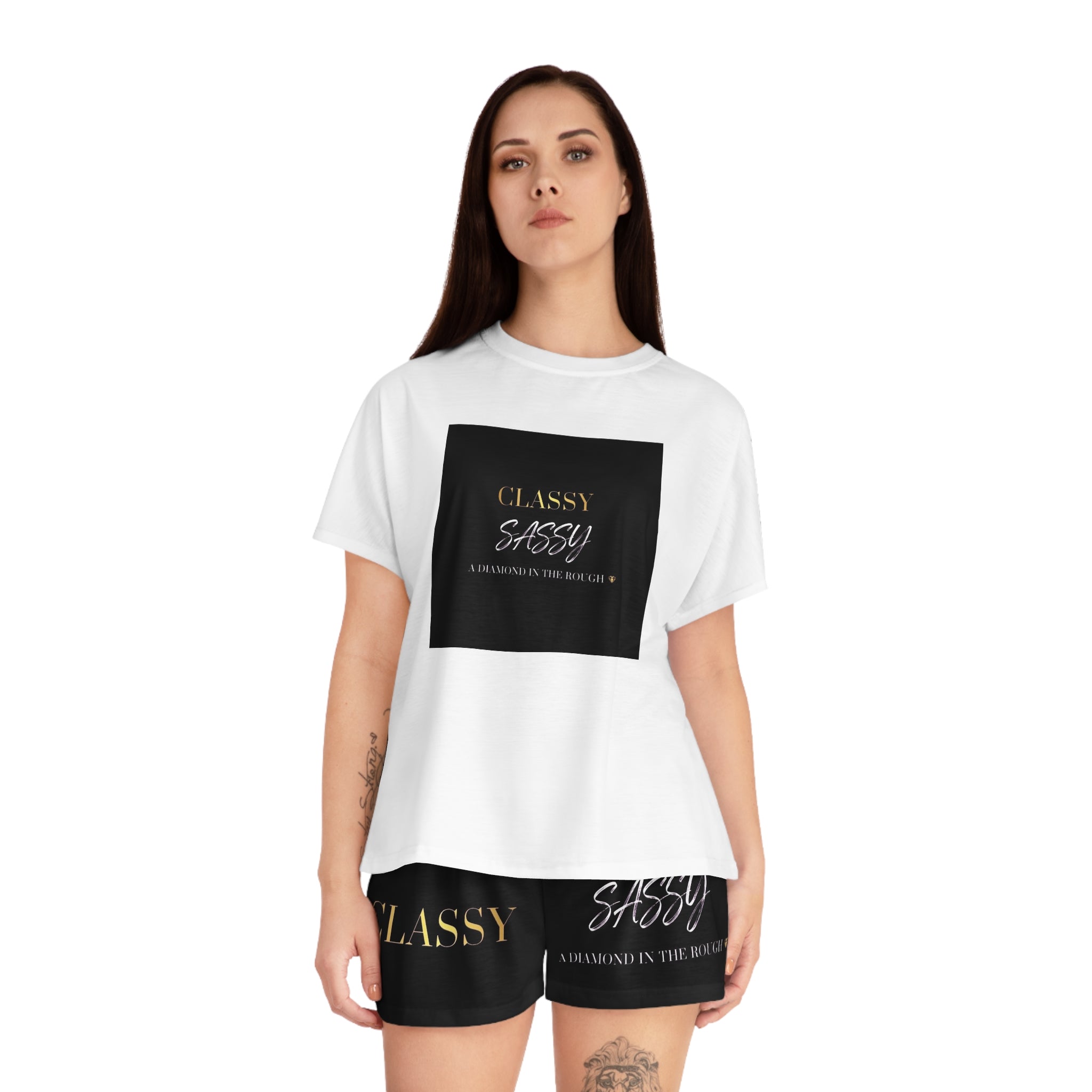 Classy & Sassy Women's Pajama Set — 'Classy Sassy' Graphic Sleepwear - The LW Shop