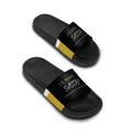 Classy Sassy Women’s Slide Sandals — Black and Gold Casual Pool Slides - The LW Shop