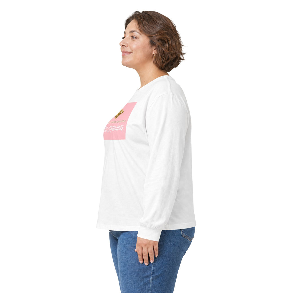 Long Sleeve Tee — 'Still Shining' Gold Diamond Graphic - The LW Shop