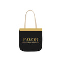 Favor Canvas Tote Bag — "FAVOR: The Ultimate Shortcut" Gold-Accent Shopper - The LW Shop