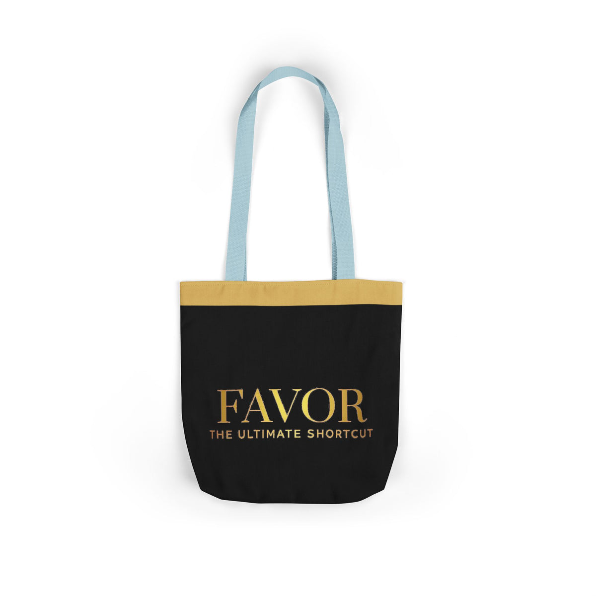 Favor Canvas Tote Bag — "FAVOR: The Ultimate Shortcut" Gold-Accent Shopper - The LW Shop