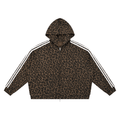 Plain Leopard Full Zip Hoodie - The LW Shop