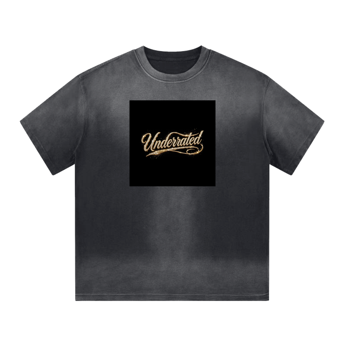 Underrated “I” Shape Gradient Washed T-Shirt