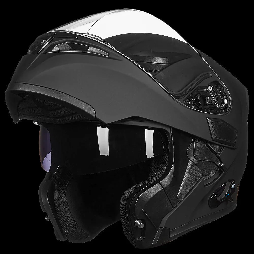 ILM Modular Flip up Full Face Bluetooth Motorcycle Helmet Model 902BT - The LW Shop