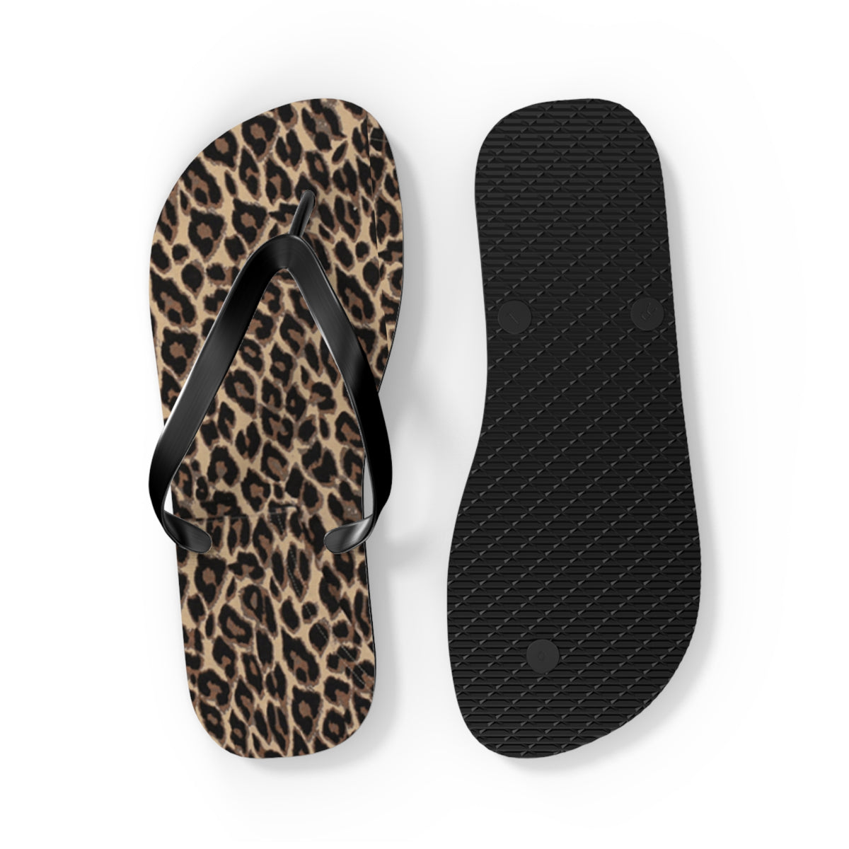 Leopard Print Flip Flops — Chic Animal Print Beach Sandals