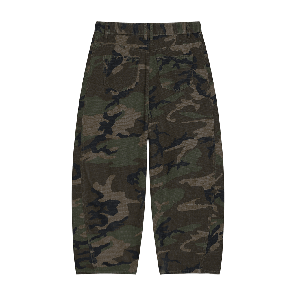 Men’s Camo Barrel Leg Cargo Pants - The LW Shop