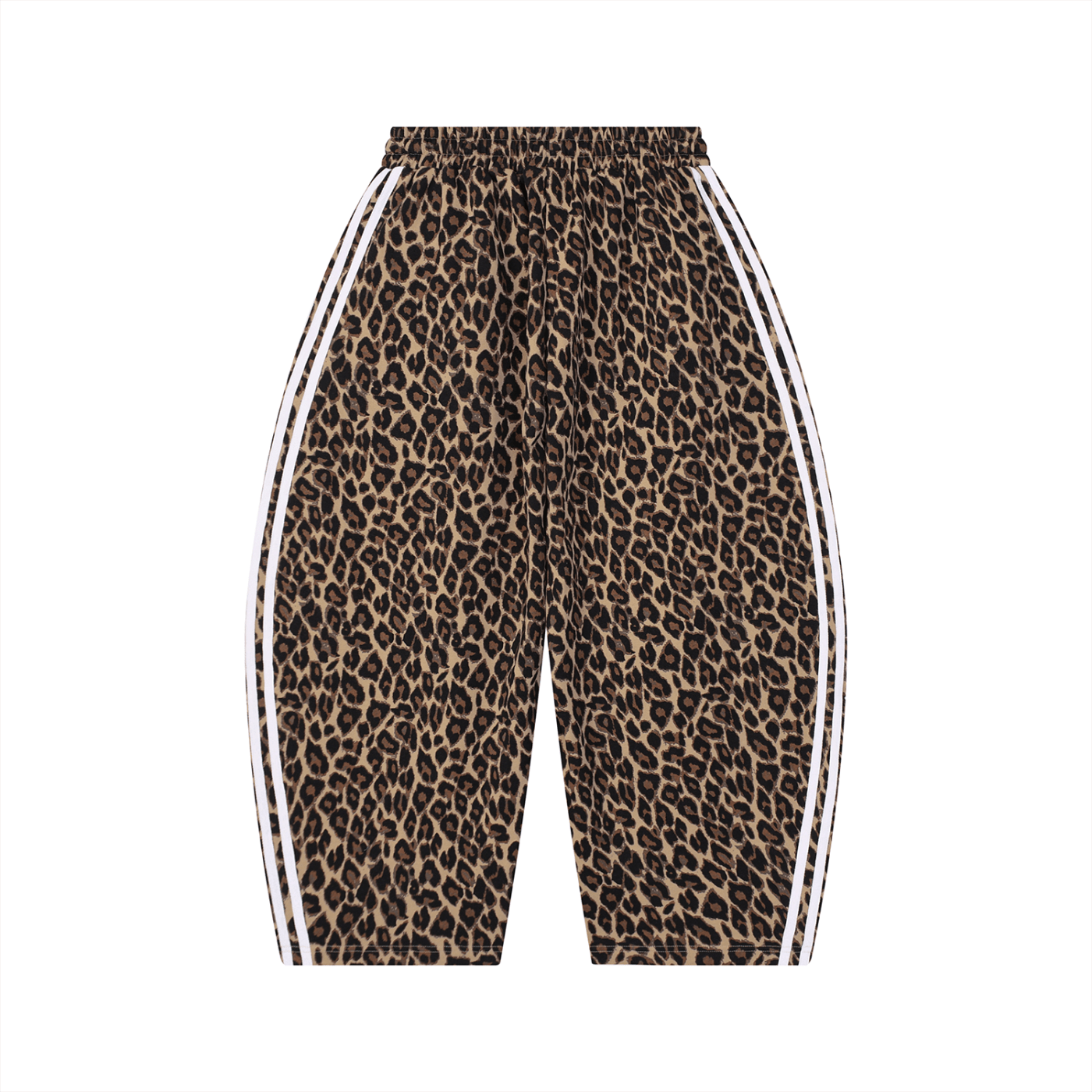 Leopard Barrel Leg Sweatpants