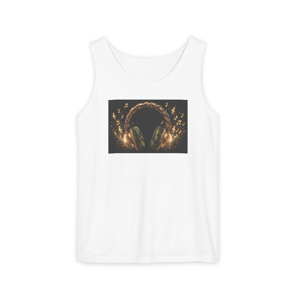Headphones Design Unisex Garment-Dyed Tank Top - The LW Shop
