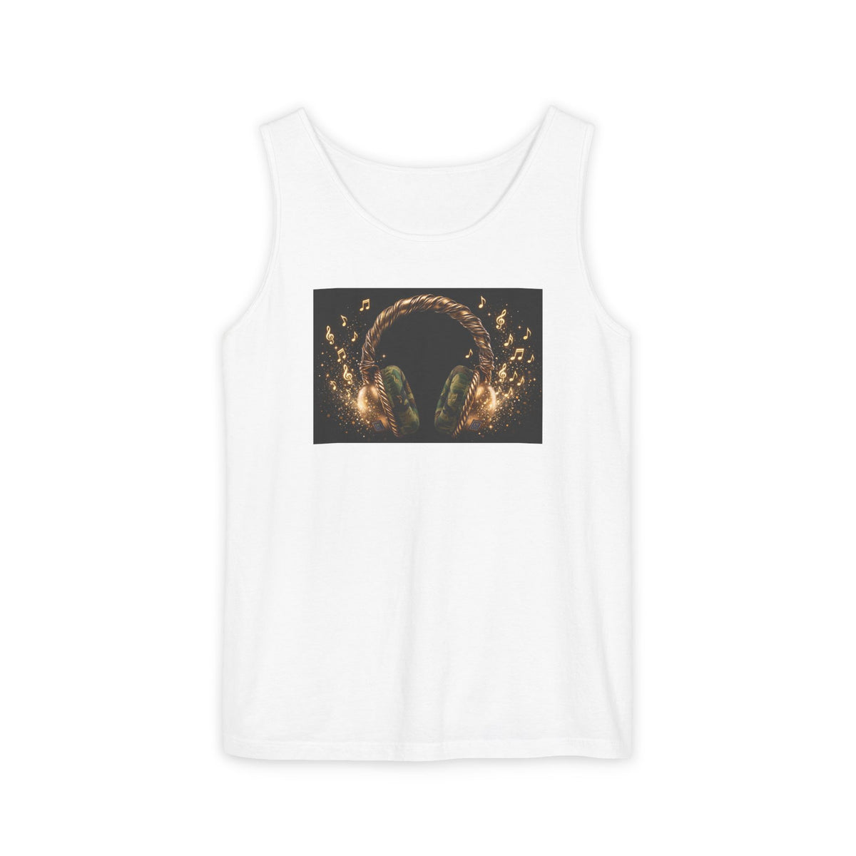 Headphones Design Unisex Garment-Dyed Tank Top - The LW Shop