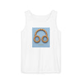 Gold Pretzel Headphones Tank Top — Music Lover Graphic Tank