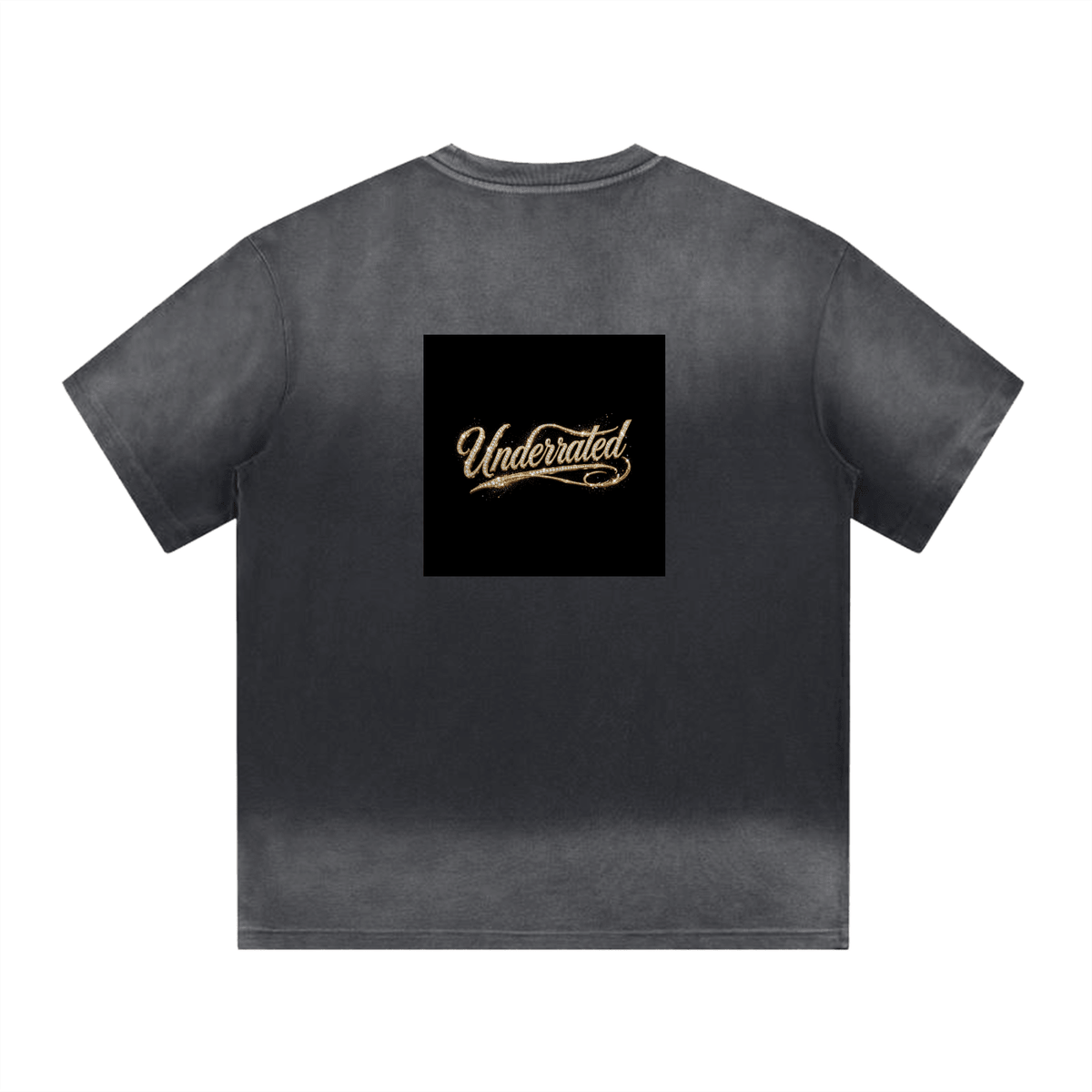 Underrated “I” Shape Gradient Washed T-Shirt - The LW Shop
