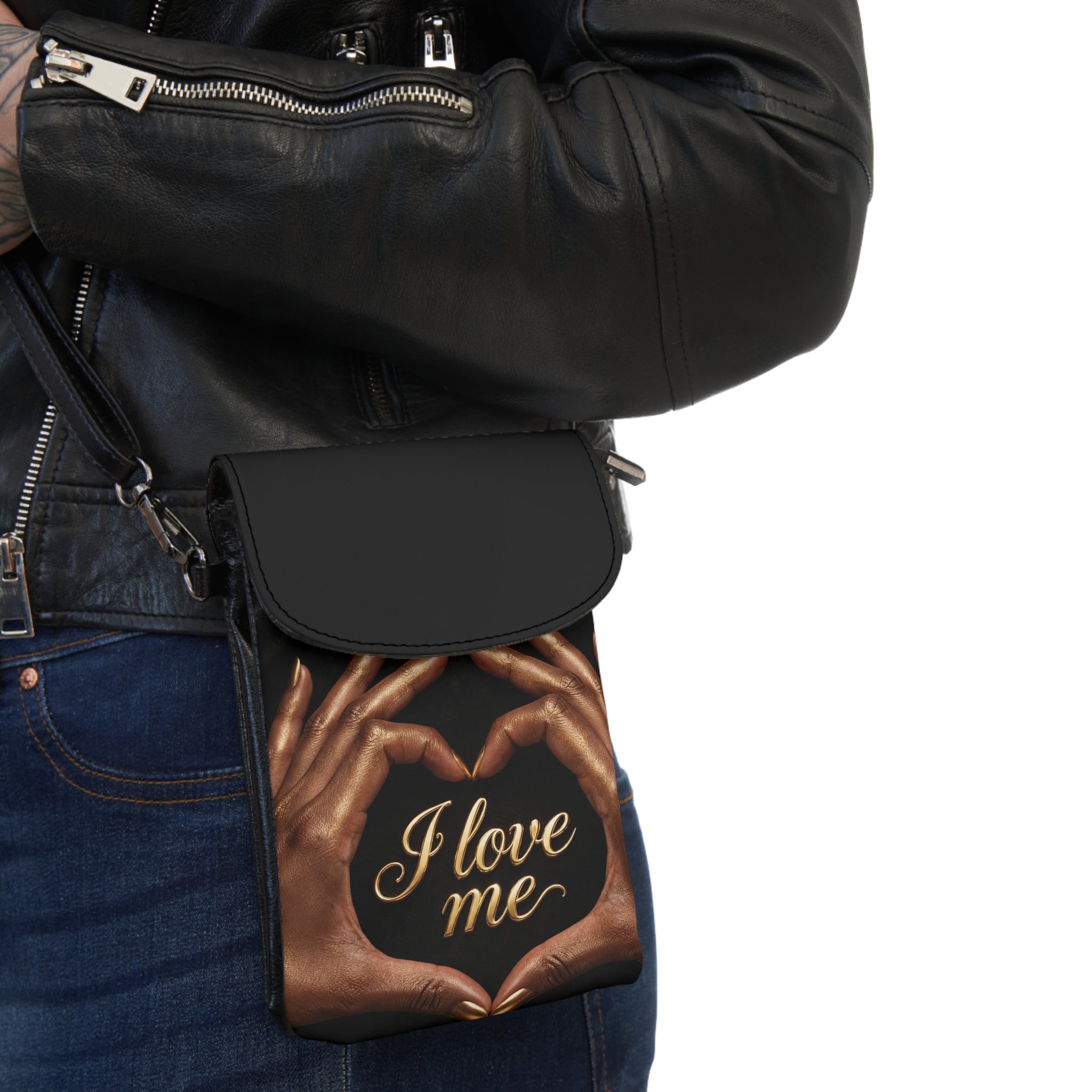 “ I Love Me “ Small Cell Phone Wallet