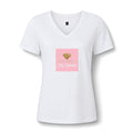 Women's V-Neck Tee — Pressure Creates Diamonds Design - The LW Shop