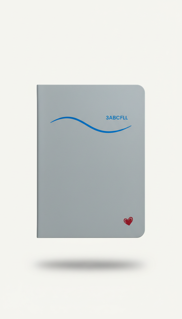 Soft Slate Lyric Notebook Minimal Cover