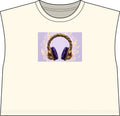 Women’s Muscle Tee — Gold & Purple Headphones Graphic - The LW Shop