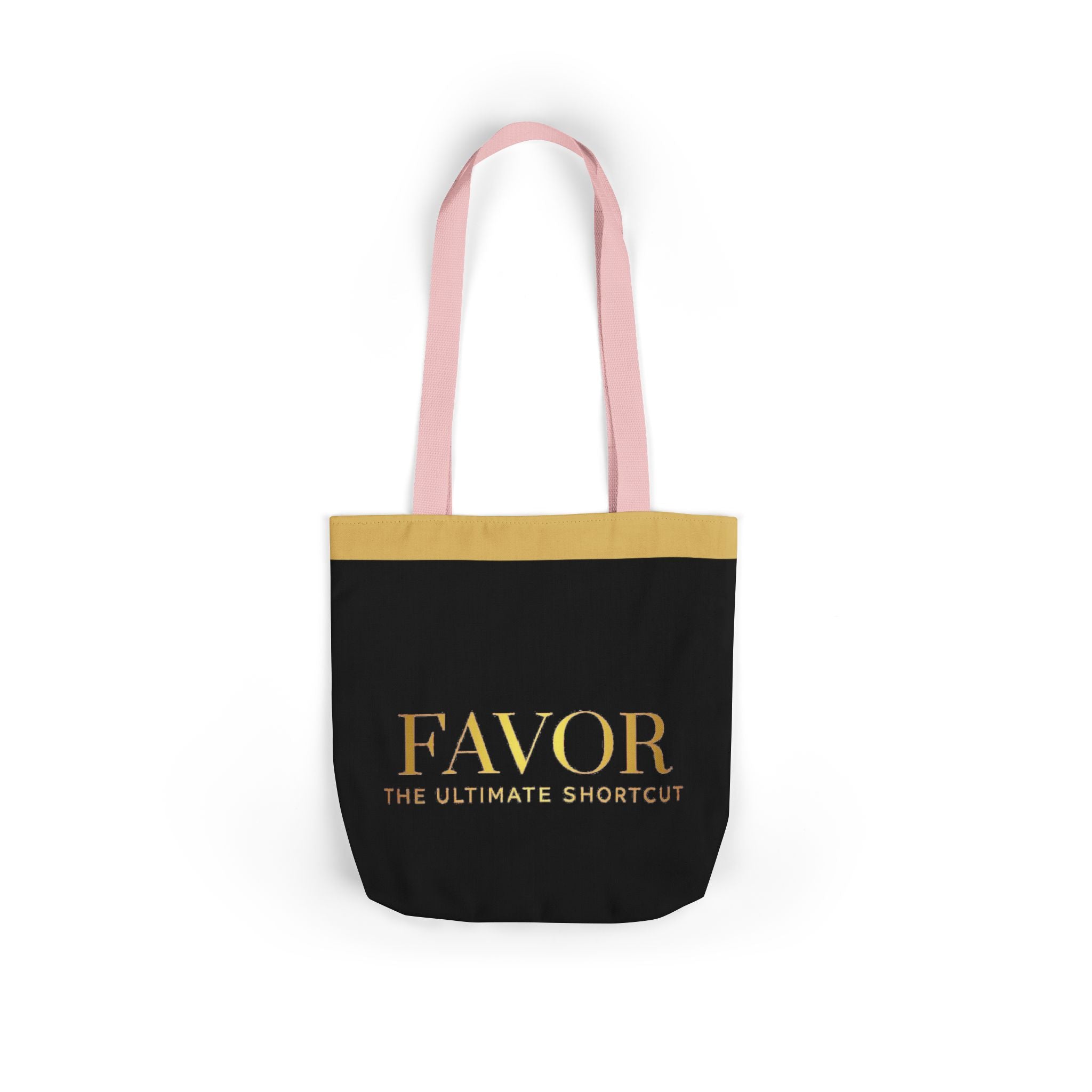 Favor Canvas Tote Bag — "FAVOR: The Ultimate Shortcut" Gold-Accent Shopper - The LW Shop