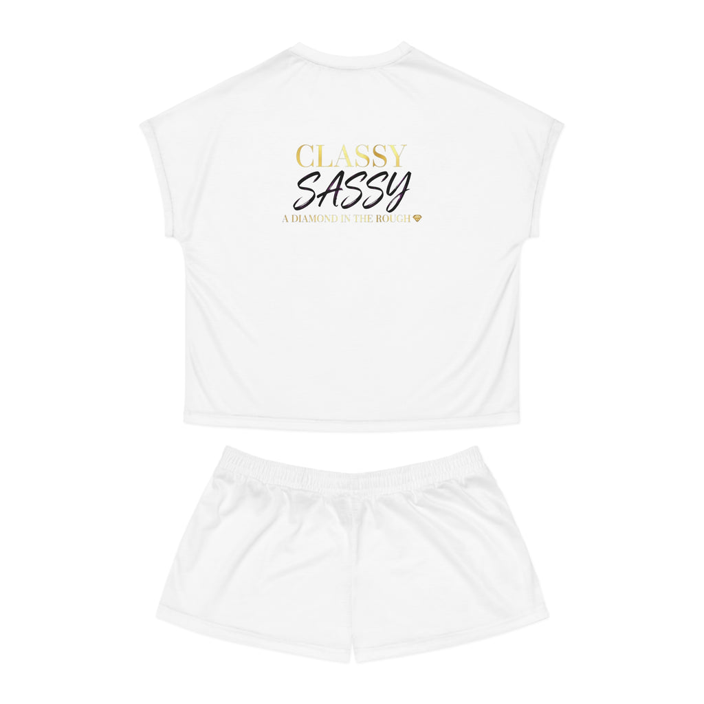 Women's Short Pajama Classy & Sassy Set (AOP) - The LW Shop