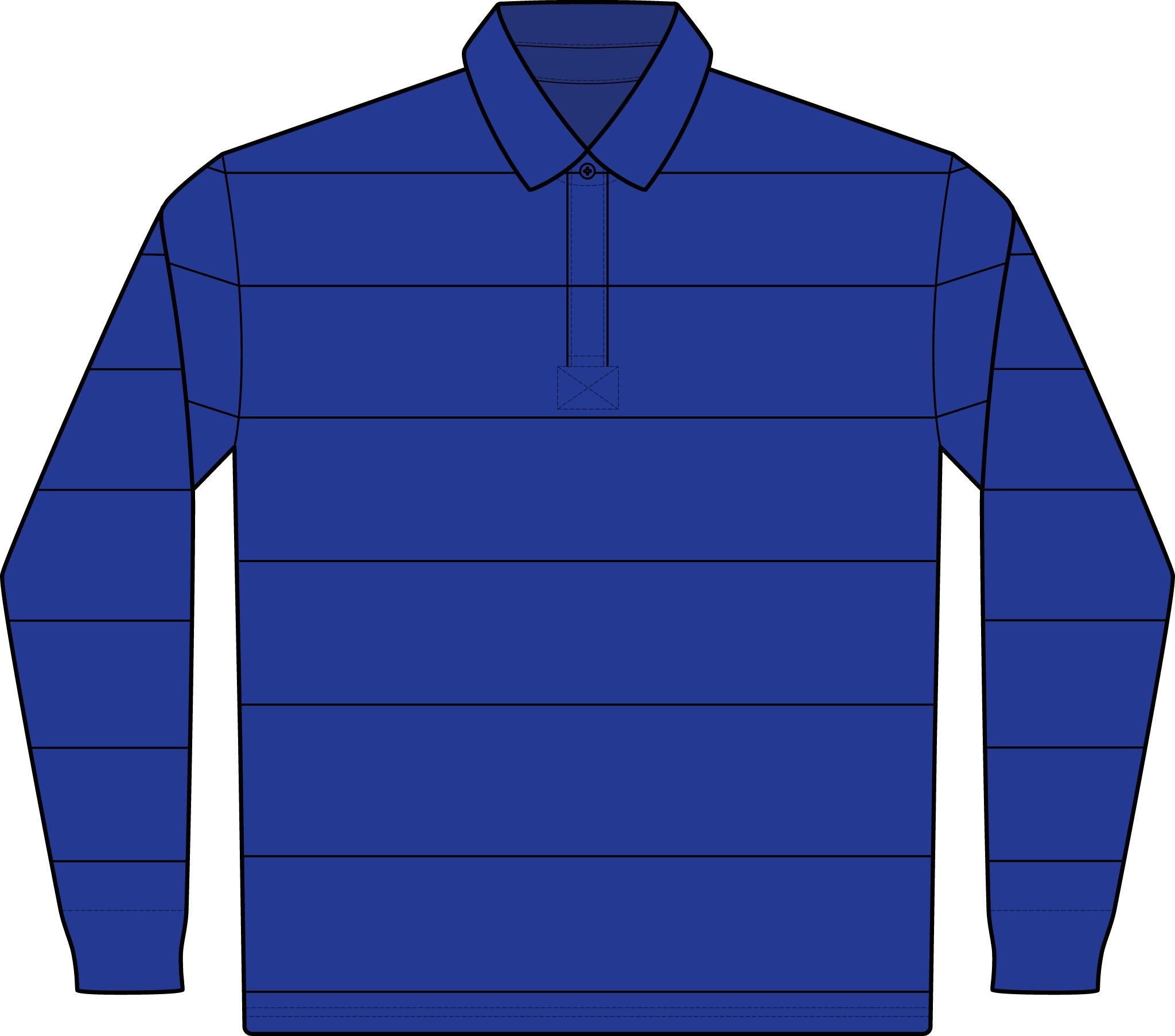 LW Store Logo Classic Long Sleeve Rugby Polo