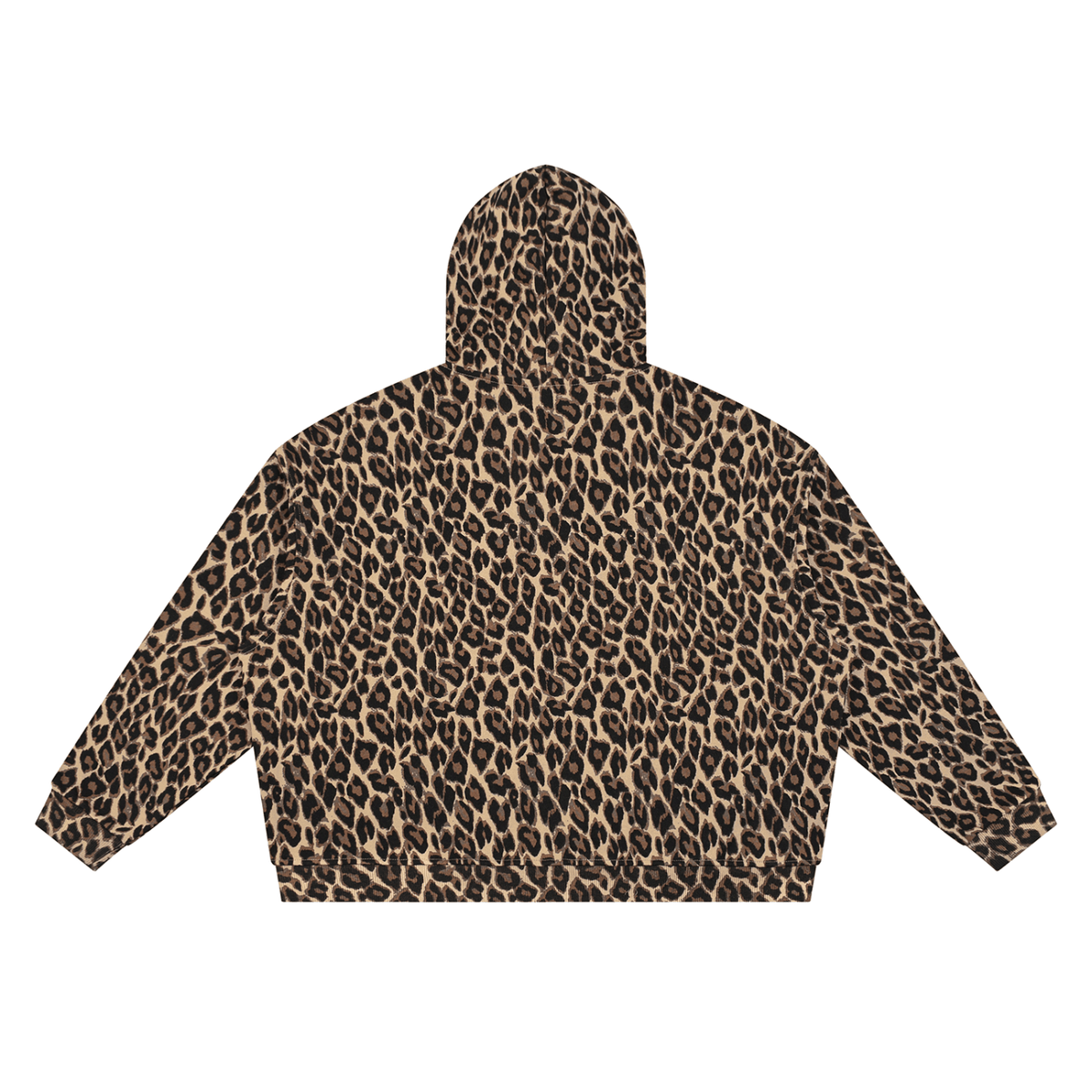 Plain Leopard Full Zip Hoodie - The LW Shop