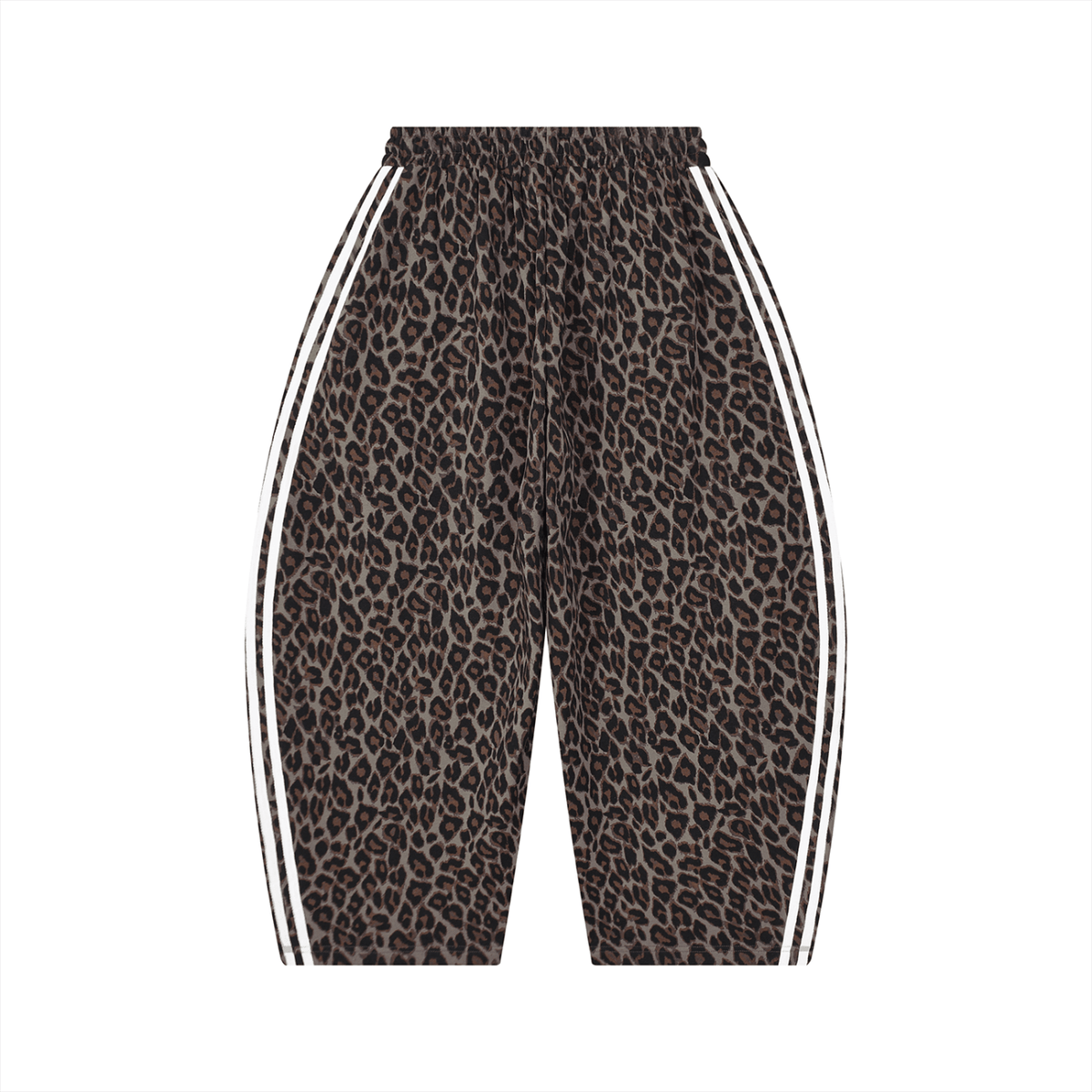 Leopard Barrel Leg Sweatpants