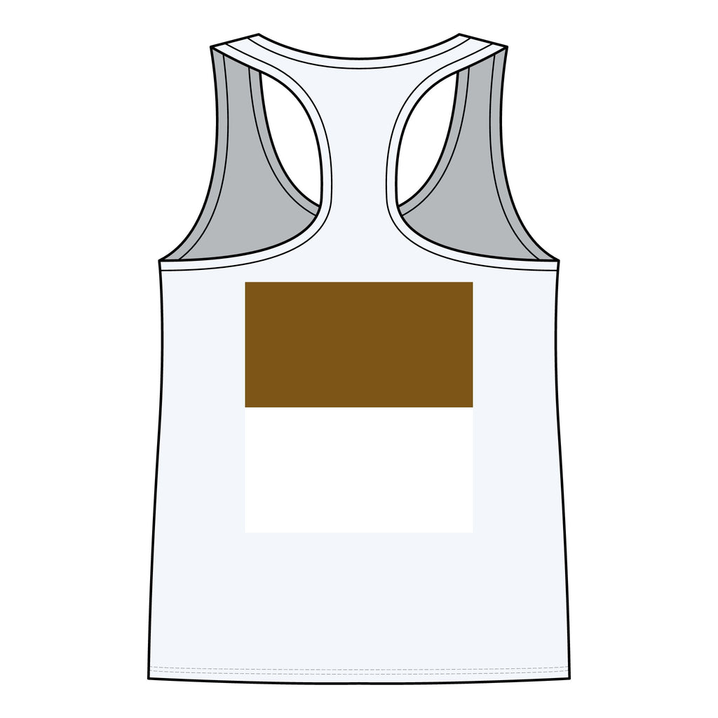 Gold Headphones Graphic Racerback Tank — Women's Music Lover Tank Top