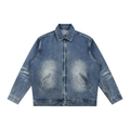 Vintage Wash Zip Up Denim Jacket - The LW Shop