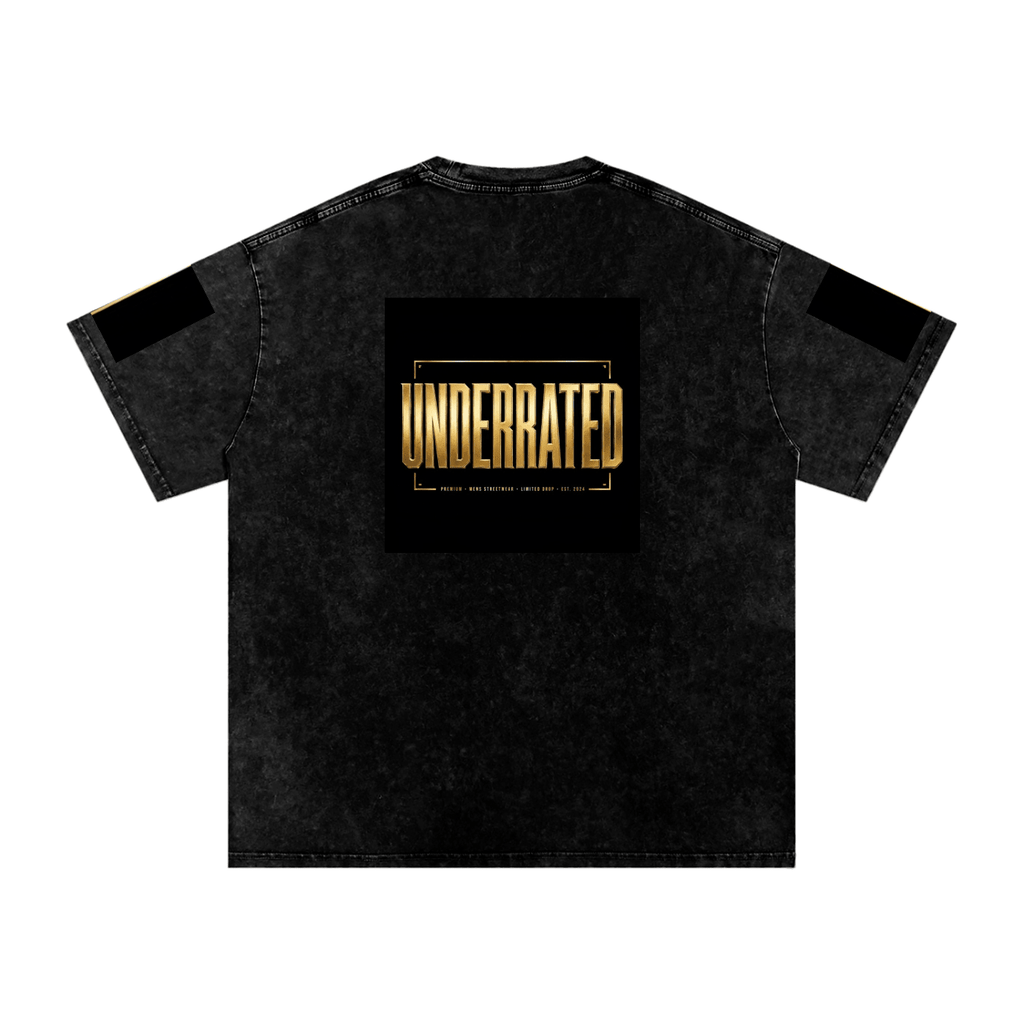 Underrated Snow Washed Oversized Cotton T-Shirt - The LW Shop